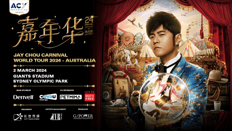 King of Mandopop, Jay Chou, announces his concert return to Sydney!